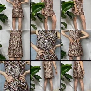 Patterned Sparkly Dress